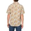 Lucky Brand Men’s Short Sleeve Printed 1 Pocket Shirt(Brown Multi)