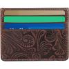 Lucky Brand Men’s Slim Wallet Case | Id Window | Card Slot | Minimalist Design | Lightweight | Leather(Leather Western – Brown)
