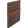 Lucky Brand Men’s Slim Wallet Case | Id Window | Card Slot | Minimalist Design | Lightweight | Leather(Plaid Embossed Leather – Brown)