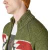 Lucky Brand Men’s Southwestern Print Full Zip Bomber Sweater(Olive Multi)