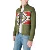 Lucky Brand Men’s Southwestern Print Full Zip Bomber Sweater(Olive Multi)