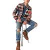 Lucky Brand Men’s Southwestern Print Shawl Cardigan(Camo Multi)