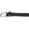 Lucky Brand Men’s Stitched Leather Belt | Classic | Casual | Dress | Everyday | Western | Genuine Leather | Metal Buckle(Double Stitch – Black)