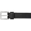 Lucky Brand Men’s Stitched Leather Belt | Classic | Casual | Dress | Everyday | Western | Genuine Leather | Metal Buckle(Double Stitch – Black)