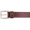 Lucky Brand Men’s Stitched Leather Belt | Classic | Casual | Dress | Everyday | Western | Genuine Leather | Metal Buckle(Double Stitch – Brown)