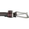 Lucky Brand Men’s Stitched Leather Belt | Classic | Casual | Dress | Everyday | Western | Genuine Leather | Metal Buckle(Leather Keeper – Brown)