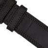 Lucky Brand Men’s Stitched Leather Belt | Classic | Casual | Dress | Everyday | Western | Genuine Leather | Metal Buckle(Triple Needle Stitch – Black)