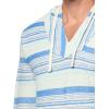 Lucky Brand Men’s Stripe Baja Hoodie(Multi Blue)