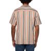 Lucky Brand Men’s Striped Short Sleeve Camp Collar Shirt(Multi Stripe)