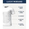 Lucky Brand Men’s T-Shirts – Classic Fit Soft Stretch Short Sleeve Crewneck Undershirt – Casual Tee Shirts for Men (S-XL)(Charcoal Heather)