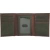 Lucky Brand Men’s Trifold Wallet | Id Window | Card Slots | Leather | Organization | Durable | Stylish(Canvas/Leather – Olive)