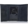 Lucky Brand Men’s Trifold Wallet | Id Window | Card Slots | Leather | Organization | Durable | Stylish(Flag Embossed Leather – Black)