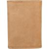 Lucky Brand Men’s Trifold Wallet | Id Window | Card Slots | Leather | Organization | Durable | Stylish(Flag Embossed Leather – Tan)