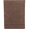 Lucky Brand Men’s Trifold Wallet | Id Window | Card Slots | Leather | Organization | Durable | Stylish(Grooved Leather – Brown)