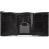 Lucky Brand Men’s Trifold Wallet | Id Window | Card Slots | Leather | Organization | Durable | Stylish(Smooth Leather – Black)