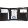 Lucky Brand Men’s Trifold Wallet | Id Window | Card Slots | Leather | Organization | Durable | Stylish(Smooth Leather – Black)