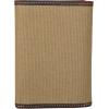 Lucky Brand Men’s Trifold Wallet Id Window Card Slots Leather Organization Durable Stylish(Canvas/Leather – Khaki)