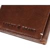 Lucky Brand Men’s Trifold Wallet Id Window Card Slots Leather Organization Durable Stylish(Grain Leather – Brown)