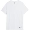 Lucky Brand Men’s Undershirt – 3 Pack Basic Short Sleeve T-Shirts – Cotton Crewneck and V-Neck Undershirts for Men (S-XL)(All White- Vneck)