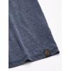 Lucky Brand Mens Venice Burnout Notch Neck Tee Shirt(American Navy)