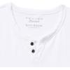Lucky Brand Mens Venice Burnout Notch Neck Tee Shirt(Bright White)