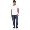 Lucky Brand Mens Venice Burnout Notch Neck Tee Shirt(Bright White)