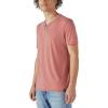 Lucky Brand Mens Venice Burnout Notch Neck Tee Shirt(Cowhide)