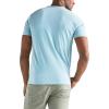 Lucky Brand Mens Venice Burnout Notch Neck Tee Shirt(Delphinium Blue)