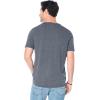 Lucky Brand Mens Venice Burnout Notch Neck Tee Shirt(Jet Black)