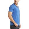 Lucky Brand Mens Venice Burnout Notch Neck Tee Shirt(Monaco Blue)
