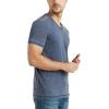 Lucky Brand Men’s Venice Burnout V Neck Tee(American Navy)