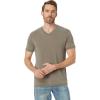 Lucky Brand Men’s Venice Burnout V Neck Tee(Dark Olive)