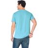 Lucky Brand Men’s Venice Burnout V Neck Tee(Delphinium Blue)