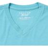 Lucky Brand Men’s Venice Burnout V Neck Tee(Delphinium Blue)