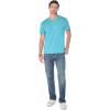 Lucky Brand Men’s Venice Burnout V Neck Tee(Delphinium Blue)