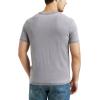 Lucky Brand Men’s Venice Burnout V Neck Tee(Frost Grey)