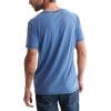 Lucky Brand Men’s Venice Burnout V Neck Tee(Monaco Blue)