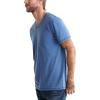 Lucky Brand Men’s Venice Burnout V Neck Tee(Monaco Blue)