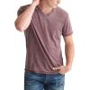 Lucky Brand Men’s Venice Burnout V Neck Tee(Port Royale)