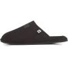 Lucky Brand Micro-Suede Scuff Indoor Slippers for Men with Plush Lining(Black)