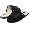 Lucky Brand Micro-Suede Scuff Indoor Slippers for Men with Plush Lining(Black Flap)