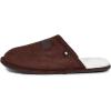 Lucky Brand Micro-Suede Scuff Indoor Slippers for Men with Plush Lining(Brown)
