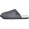 Lucky Brand Micro-Suede Scuff Indoor Slippers for Men with Plush Lining(Grey)