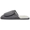 Lucky Brand Micro-Suede Scuff Indoor Slippers for Men with Plush Lining(Grey Flap)