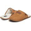 Lucky Brand Micro-Suede Scuff Indoor Slippers for Men with Plush Lining(Tan)