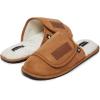 Lucky Brand Micro-Suede Scuff Indoor Slippers for Men with Plush Lining(Tan Flap)