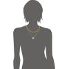 Lucky Brand Real Gold Plated 2 Layer Pendent Imitation Pearl & Fireball Necklace