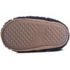 Lucky Brand Toddler Boys Non Slip Sherpa A-Line Home Slippers, Kids Rubber Sole Indoor House Shoes Bedroom Slipper, Size 5-10(Navy)