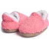 Lucky Brand Toddler Girls Sherpa Bedroom Slippers, Non Slip A-line House Shoes, Little Kids Comfy Indoor Slipper, Sizes 5-10(Pink)
