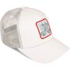 Lucky Brand Trucker Hat | Snapback | Adjustable | Mesh Back | Baseball Cap | Golf | Fishing | American Heritage(Clover Patch – Light Grey)